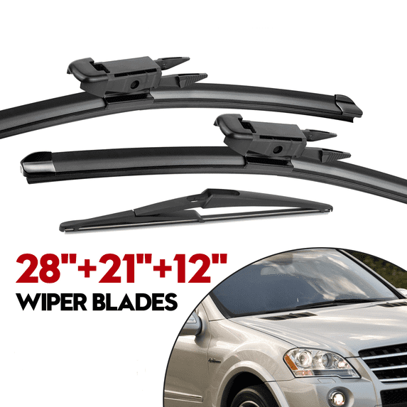 Windshield Wiper Blades 28"+21"+12" Replacement for Mercedes-Benz GL550 2008-2012, Mercedes-Benz ML320 2007-2009