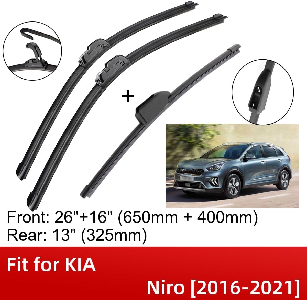 Windshield Wiper Blades Replacement For 20162021 Kia Niro, Original
