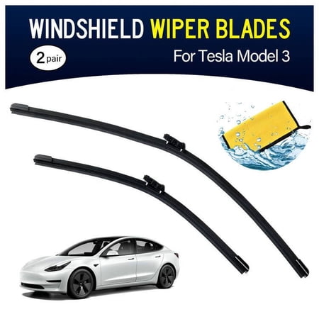 Windshield Wiper Blades for Tesla Model 3, 2 Pair