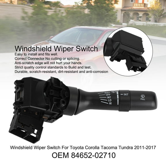 Windshield Wiper Switch For Toyota Corolla Tacoma Tundra 2011-17 84652-02710 U1