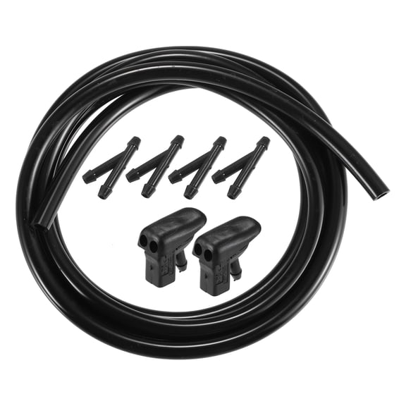 Windshield Wiper Washer Nozzle Spray Jet Fit for Jaguar x Type Plastic Rubber Black 1 Set