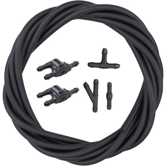 Windshield Wiper Washer Squirter Nozzle Spray Jet Kit and 3 Meters Fluid Hose Tube Pipe Connector for Toyota RAV4 Camry Tundra Tacoma 4Runner Prius Venza Avalon Corolla
