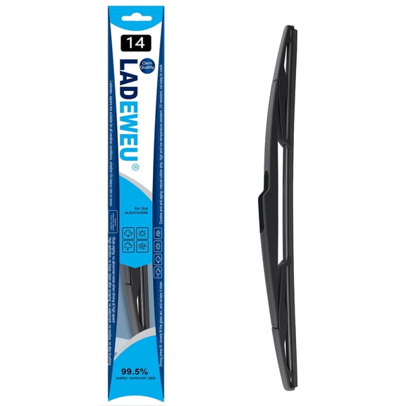 LADEWEU 14" Rear Wiper Blade Replacement For Ford Edge 2007-2014 Ford Transit Connect 2014-2018 Lincoln MKX 2007-2015 Mazda 3 2004-2009,BACK Windshield Wiper Blade