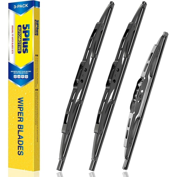 Windshield Wipers Replacement for Jeep Patriot 2017-2007 Premium All-Weather Front & Rear Wiper Blades 21"+21"+10"-OEM Original Factory Quality(Set of 3)