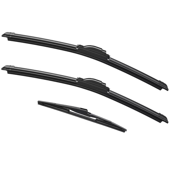 LADEWEU 3 Wipers 26"+18"+12" for Kia Sedona 2015-2021 Telluride 2020-2025 All Weather Original Equipment Automotive Replacement Front Rear Windshield Wiper Blade (Pack of 3)