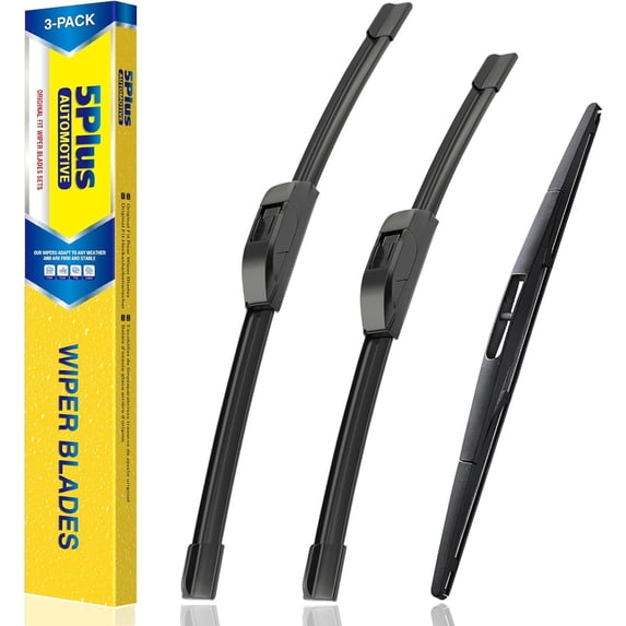 Windshield Wipers Replacement for Mazda CX-30 2024-2020, Acura RDX 2018-2007 Premium All-Weather Front & Rear Wiper Blades 26"+16"+14"-OEM Original Factory Quality(Set of 3)