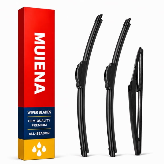 MUIENA Windshield Wipers Replacement for Toyota Prius 2010-2015,Toyota Prius Plug-In 2012-2015,OEM Quality Premium All-Season Front Rear Wiper Blades-26"+19"+16"(Pack of 3)