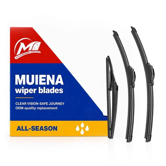 MUIENA Windshield Wipers Replacement for Toyota Prius V 2012-2017, OEM Quality Premium All-Season Front Rear Wiper Blades-26"+19"+11"(Pack of 3)