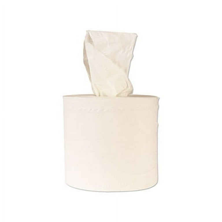 Center-Flow Perforated Paper Towel Roll, 7.3 x 15, White, 6 Rolls/Carton