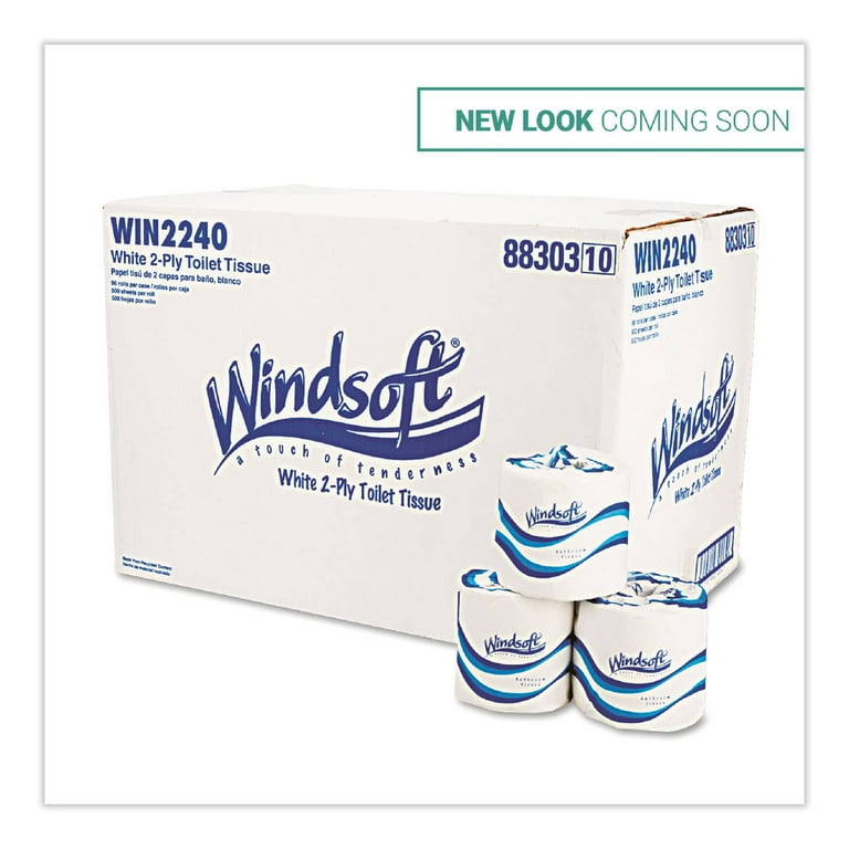 Bath Tissue, Septic Safe, Individually Wrapped Rolls, 2-Ply, White, 500 Sheets/Roll, 48 Rolls/Carton Bath Tissue, Septic Safe, Individually Wrapped Rolls, 2-Ply, White, 500 Sheets/Roll, 48 Rolls/Carton