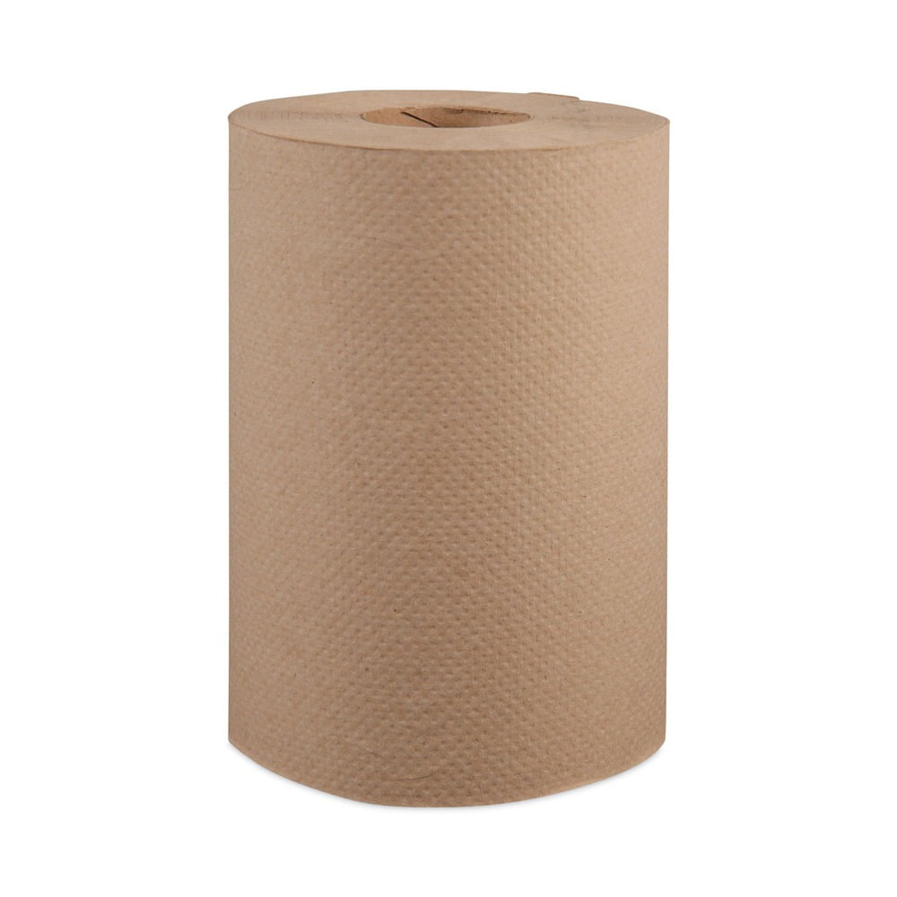 Windsoft WIN108 8 in. x 350 ft. 1-Ply Hardwound Roll Towels - Natural (12 Rolls/Carton)
