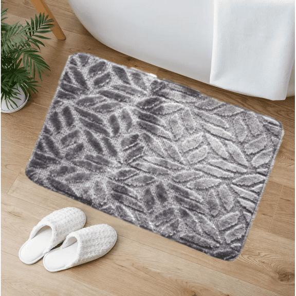 Windsor 18''X 30'' Accent Rug Non-Slip -Grey