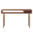 thumbnail image 1 of Windsor 47.24 Modern Console Accent Table Entryway with 2 Shelves in Ceramic Pink and Nature, 1 of 5