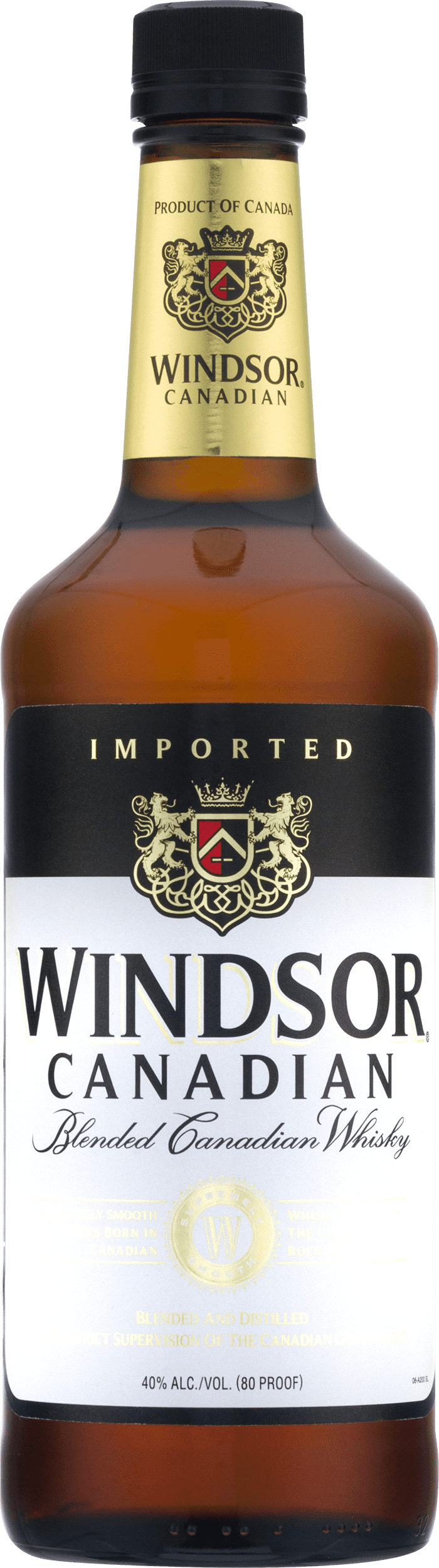 Windsor Canadian, Whisky, 80 Proof, 750ml Glass Bottle, 25.4 fl oz