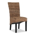 thumbnail image 1 of Windsor Chair Transitional Rattan Brown Dining Chairs Set of 2 by Kosas Home, 1 of 8