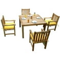 thumbnail image 1 of Windsor Classic Armchair 5-Pieces Dining Table Set, 1 of 4
