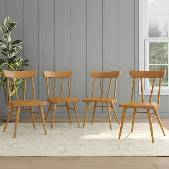 Windsor Dining Chair (4 pack), Pecan