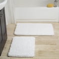 thumbnail image 1 of Windsor Home  2-piece Memory Foam Shag Bath Mat, 1 of 5