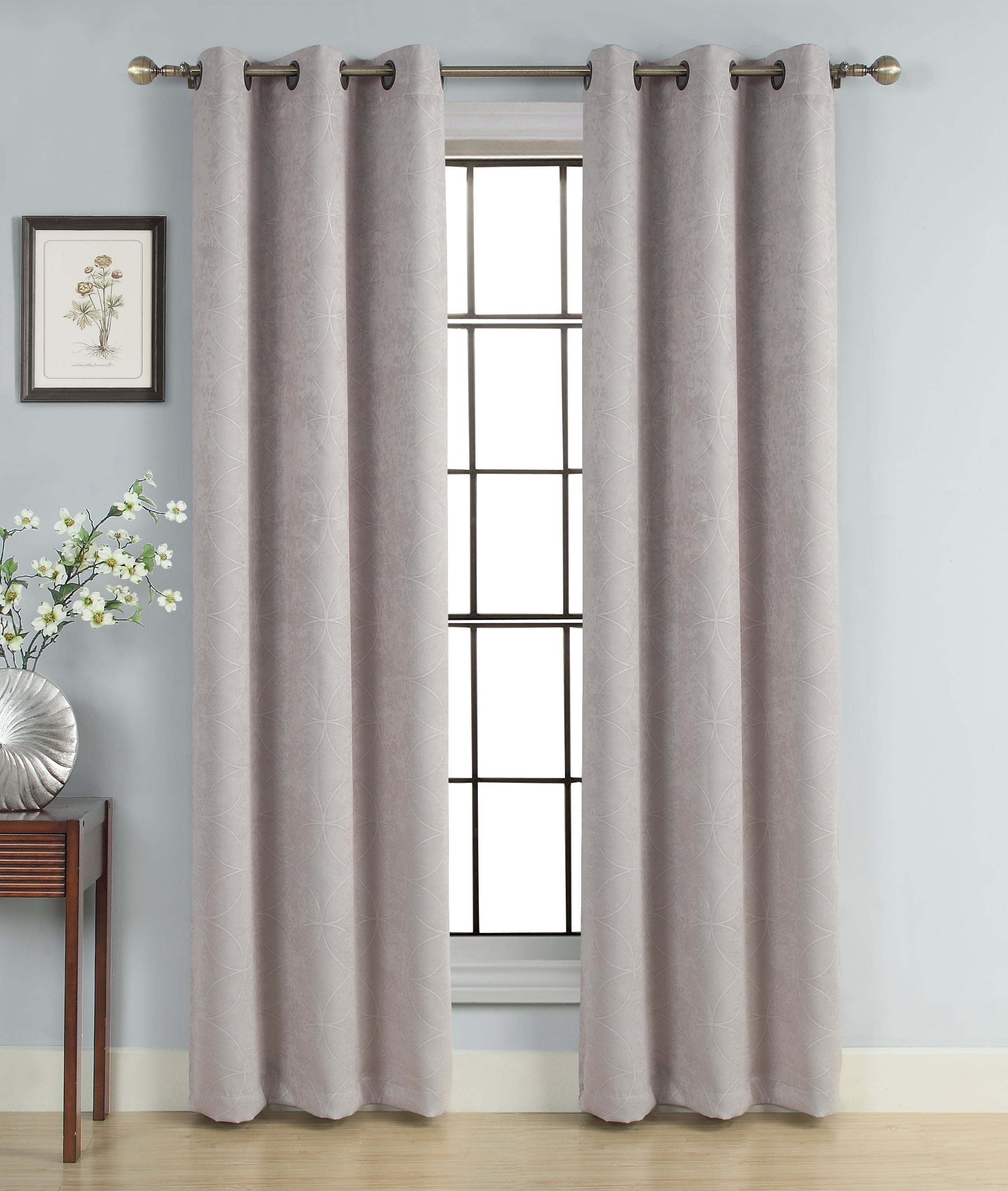 Windsor Panel Geo 40"X84" Stone (Blackout)