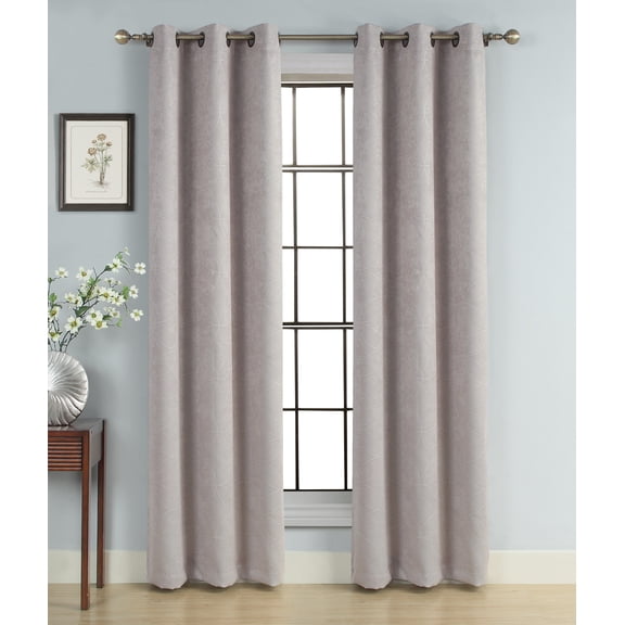 Windsor Panel Geo 40"X84" Stone (Blackout)
