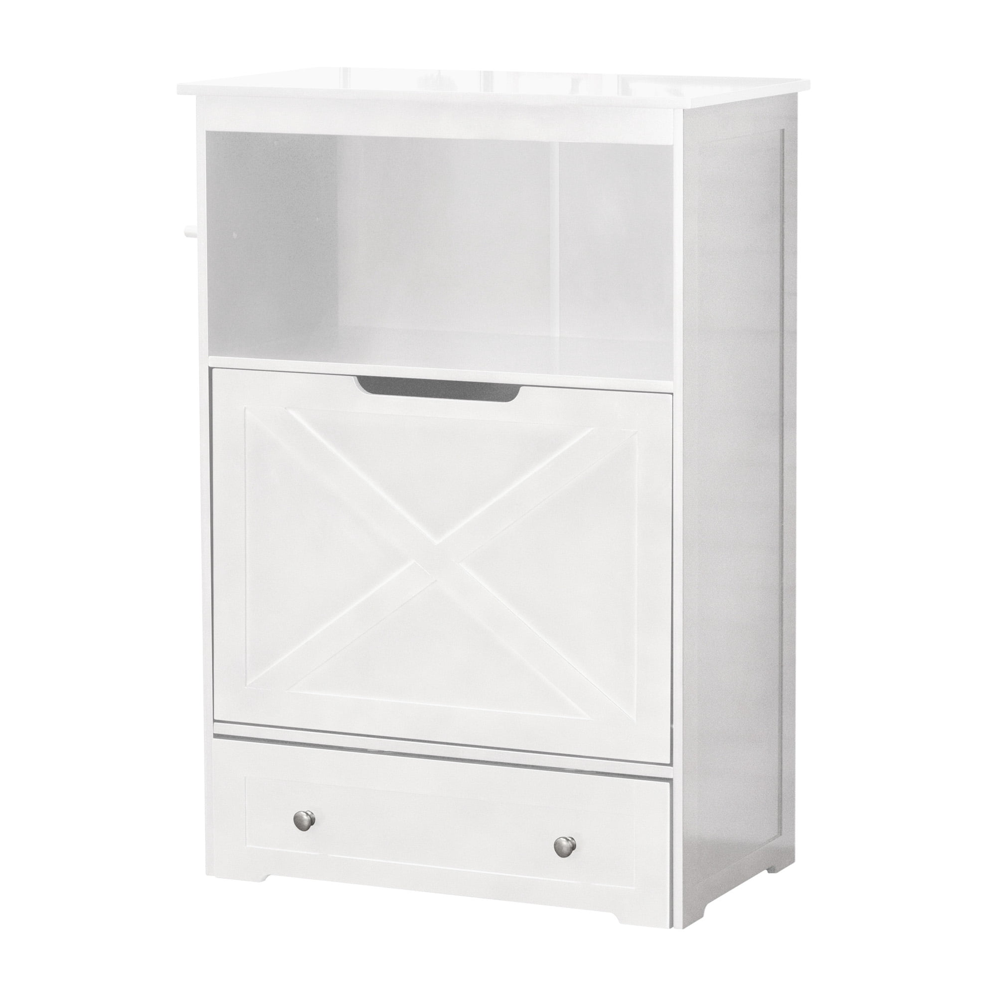 Contemporary Home Living 35" White Durable Windsor Pet Feeder