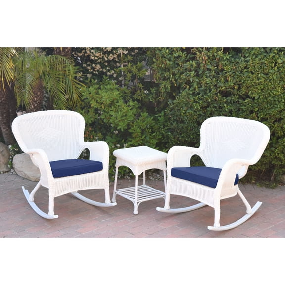 Windsor Resin Wicker 3 Piece Patio Rocker Conversation Set