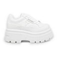 thumbnail image 1 of Windsor Smith Womens White Chunky Leather Platform Trainers Sneakers - Swerve, 1 of 9
