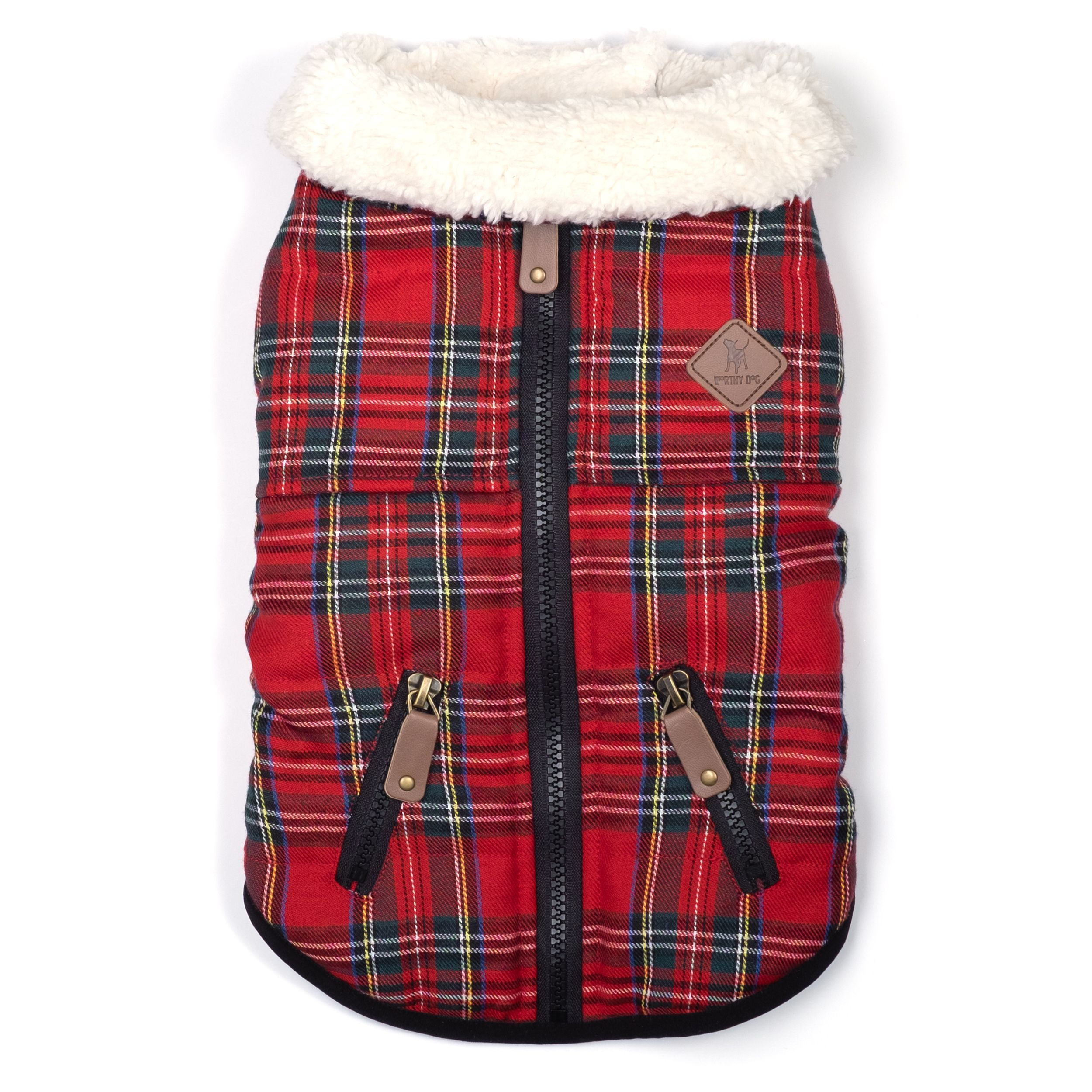 Tan Plaid Softshell Jacket