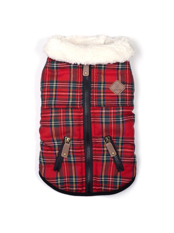 Windsor Tartan Plaid Winter Dog Jacket