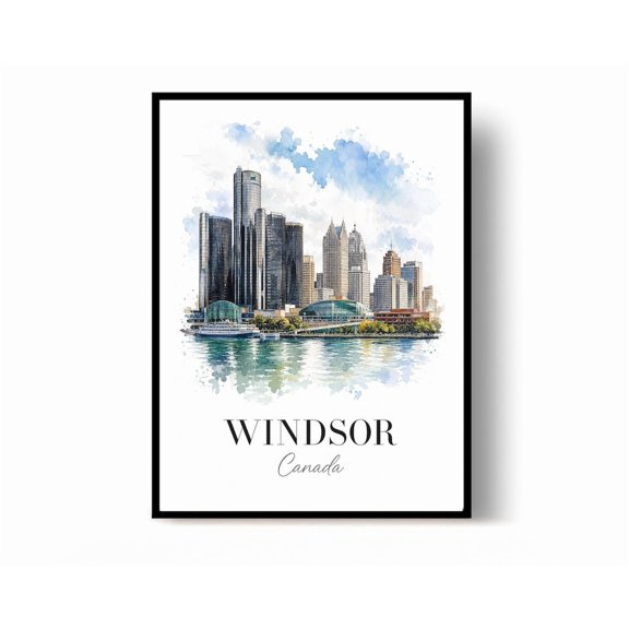 Windsor Travel Poster Print Wall Decor