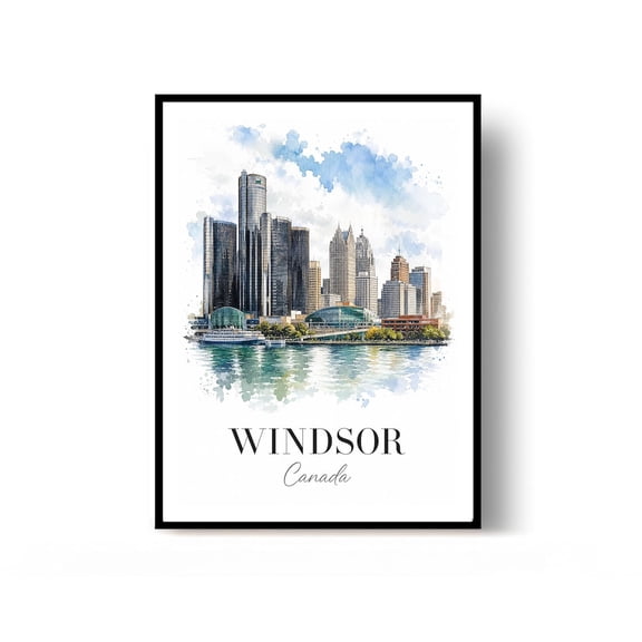 Windsor Travel Poster Print Wall Decor