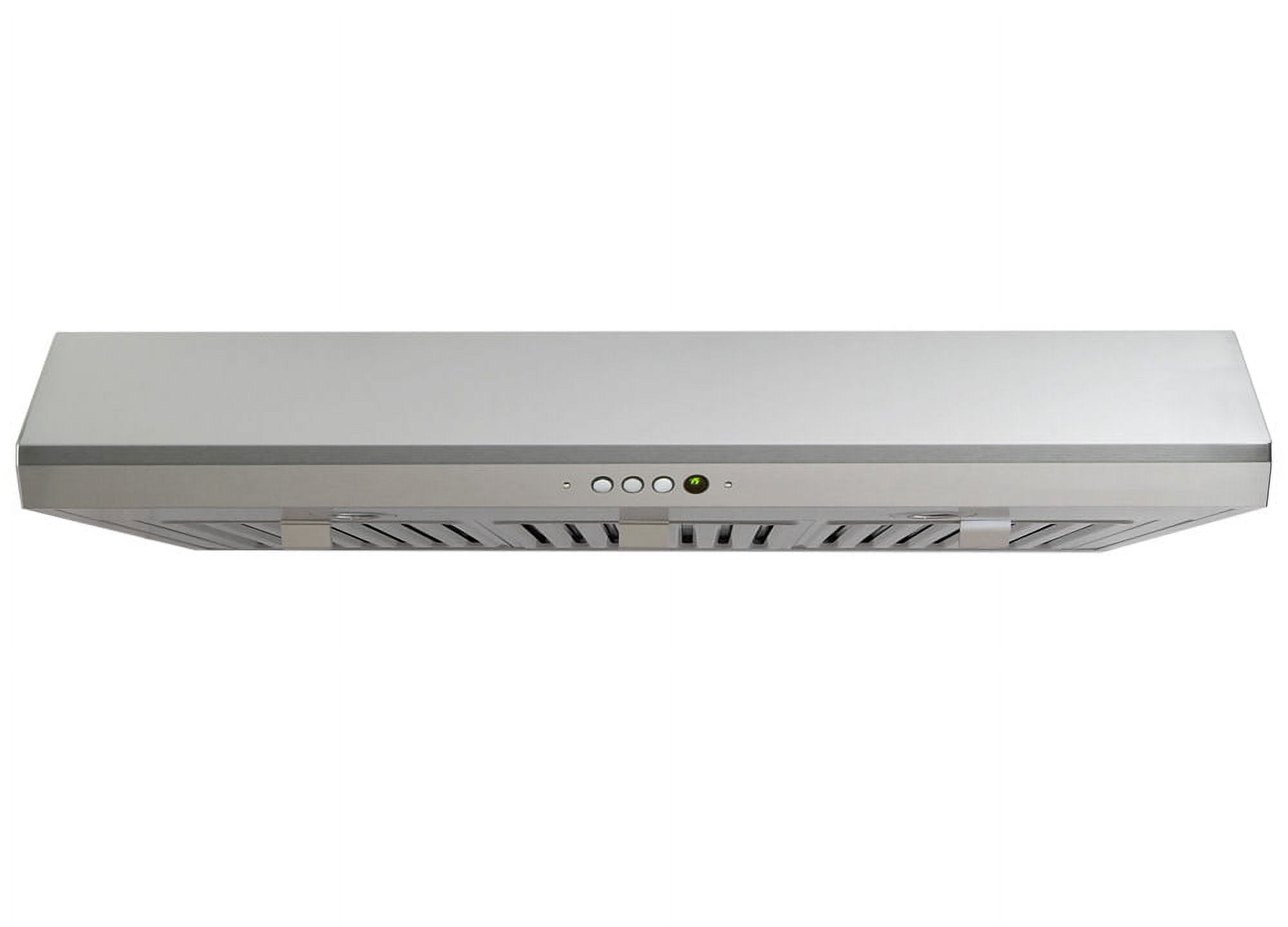 Windster Ra3036 500 Cfm 36" Wide Stainless Steel Under Range Hood Stainless