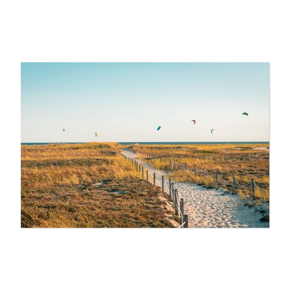 Windsurfing - Massachusetts Photography Beach Coastal Ocean Landscape Nature Scenic Summer Unframed Wall Art Print 4 x 6 inches