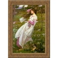 thumbnail image 1 of Windswept 19x24 Gold Ornate Wood Framed Canvas Art by Waterhouse, John William, 1 of 2