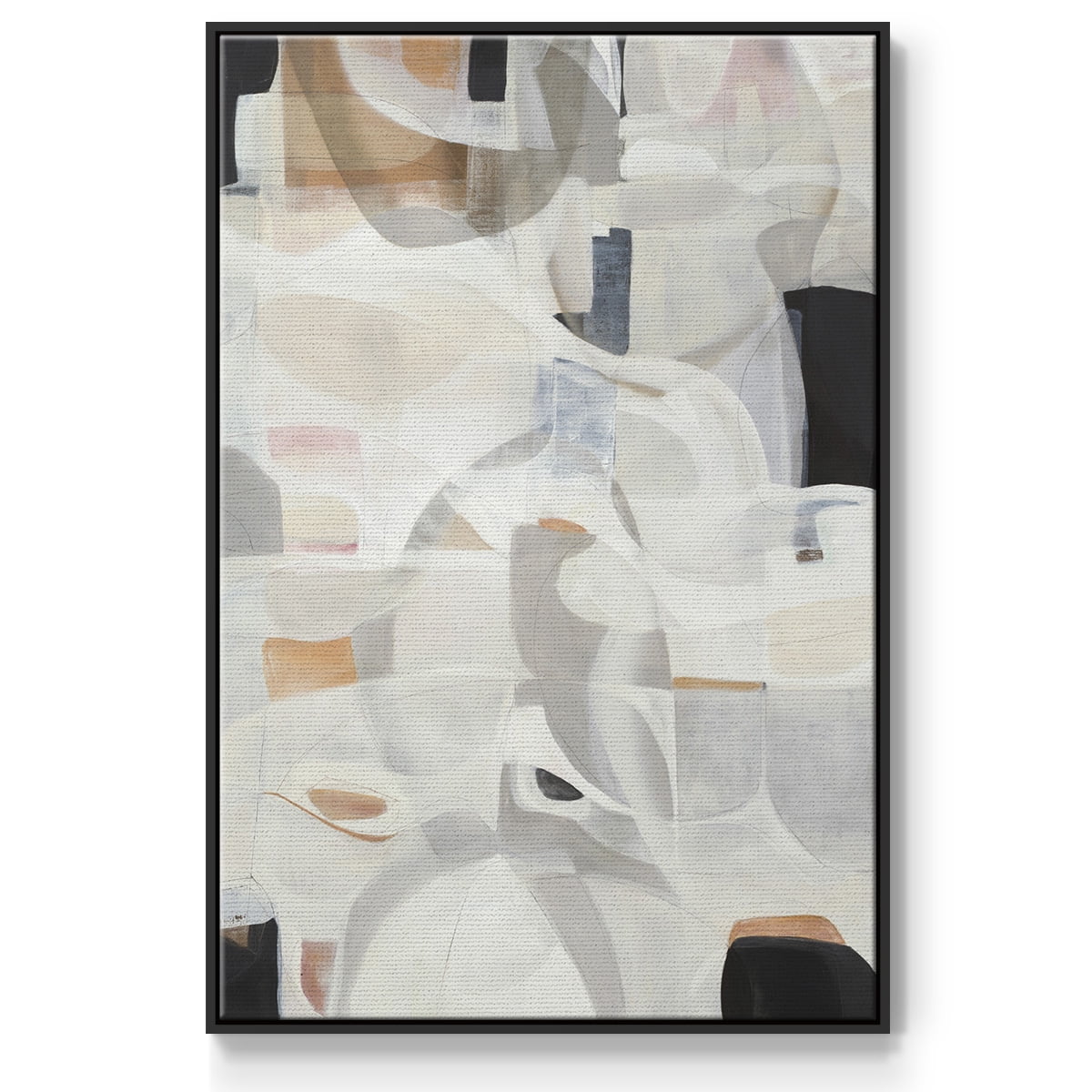 Windswept Framed Premium Gallery Wrapped Canvas - Ready to Hang - 17 x 25 - Black Floating Frame