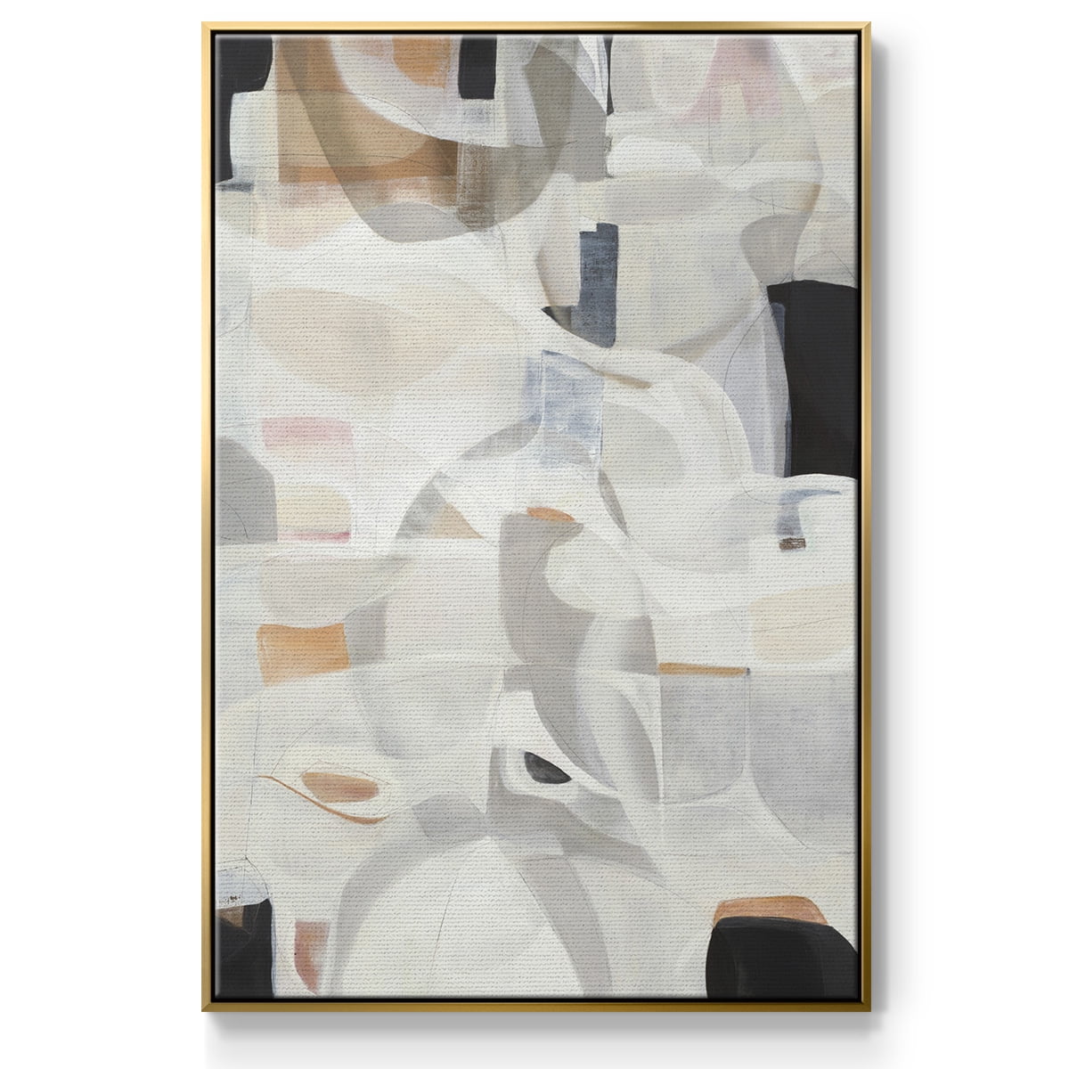 Windswept Framed Premium Gallery Wrapped Canvas - Ready to Hang - 25 x 37 - Gold Floating Frame