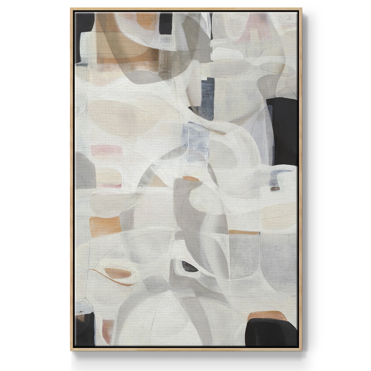 Windswept Framed Premium Gallery Wrapped Canvas - Ready to Hang - 25 x 37 - Natural Wood Floating Frame