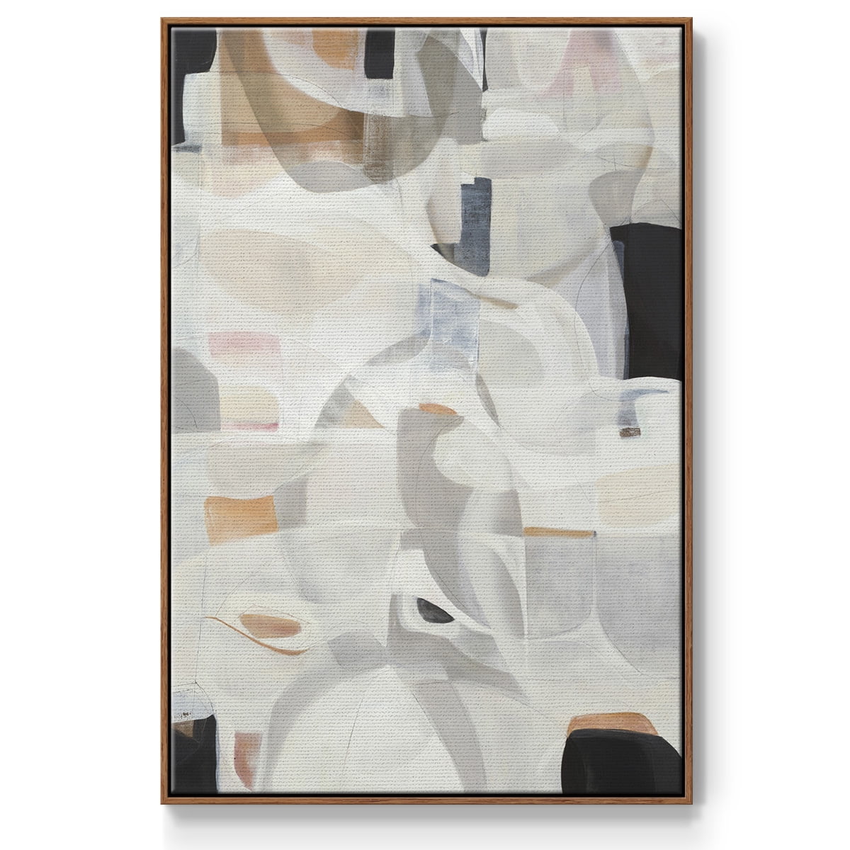 Windswept Framed Premium Gallery Wrapped Canvas - Ready to Hang - 27 x 41 - Walnut Floating Frame