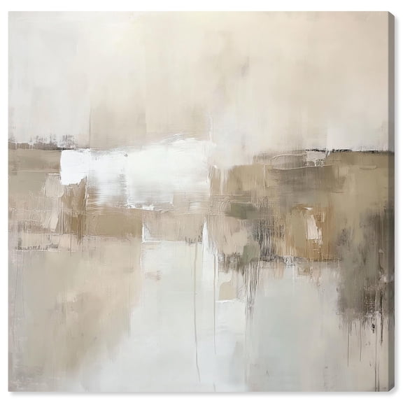 Windswept Reverie I Canvas Minimalist Abstract by Art Remedy, Gallery Wrapped, 16" x 16"