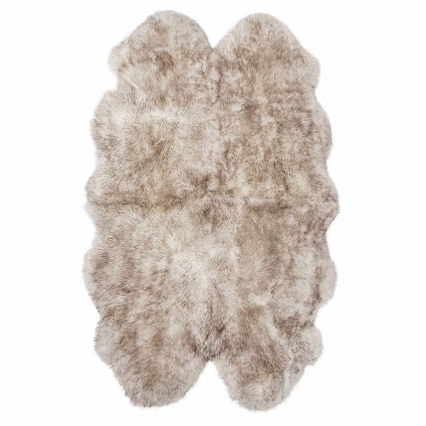 Windward 100 Genuine Sheepskin Rug Collection, Brown 70.9" x 43.3