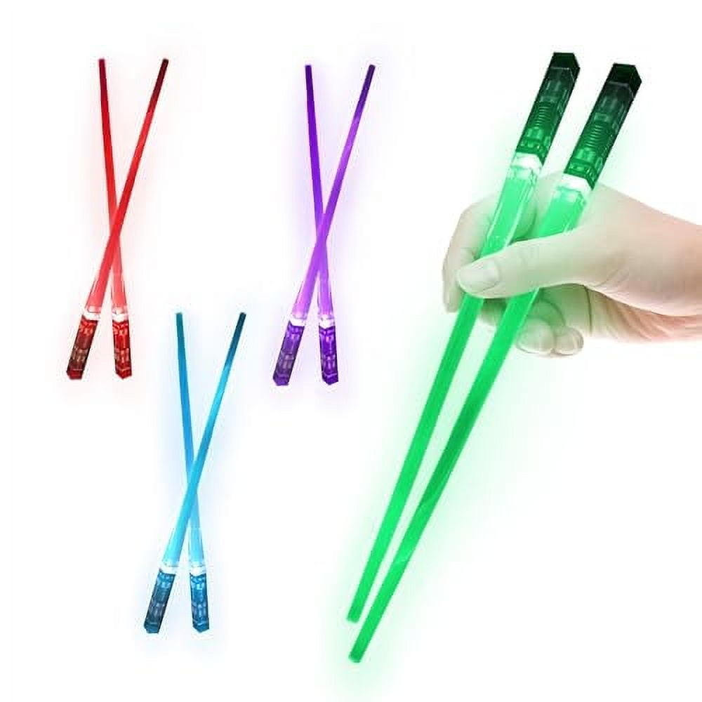 Windy City Novelties 4Pk LED Saber Chopsticks Multi-Color - Walmart.com