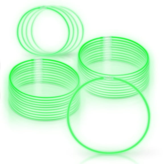 Windy City Novelties - 50 Pack 22" Glow Stick Necklaces (Green)