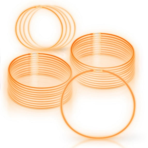 Windy City Novelties - 50 Pack 22" Glow Stick Necklaces (Orange)