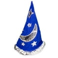 thumbnail image 1 of Blue Velvet with Silver Star Magical Wizard Party Hat, 1 of 3