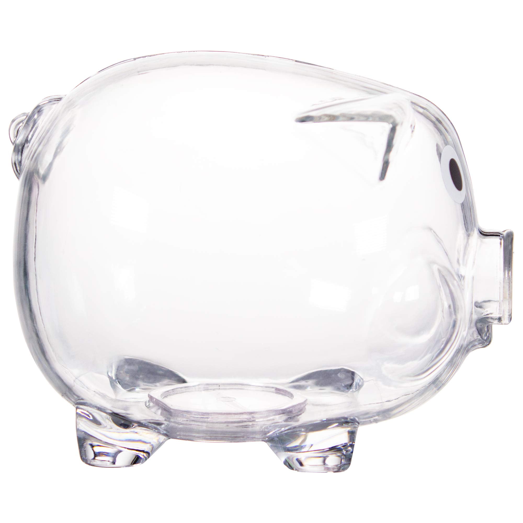 Clear Plastic Mini Piggy Bank for Kids