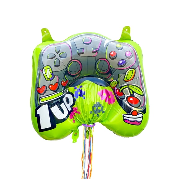 Windy City Novelties - Inflatable Game Controller Mylar Pinata with Pull Strings - Reusable