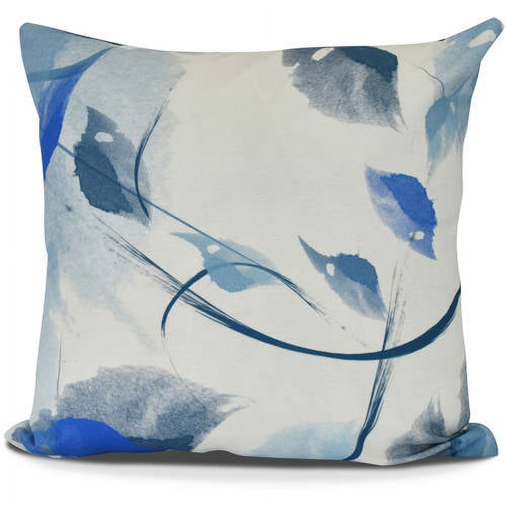 Windy Floral Print Outdoor Pillow