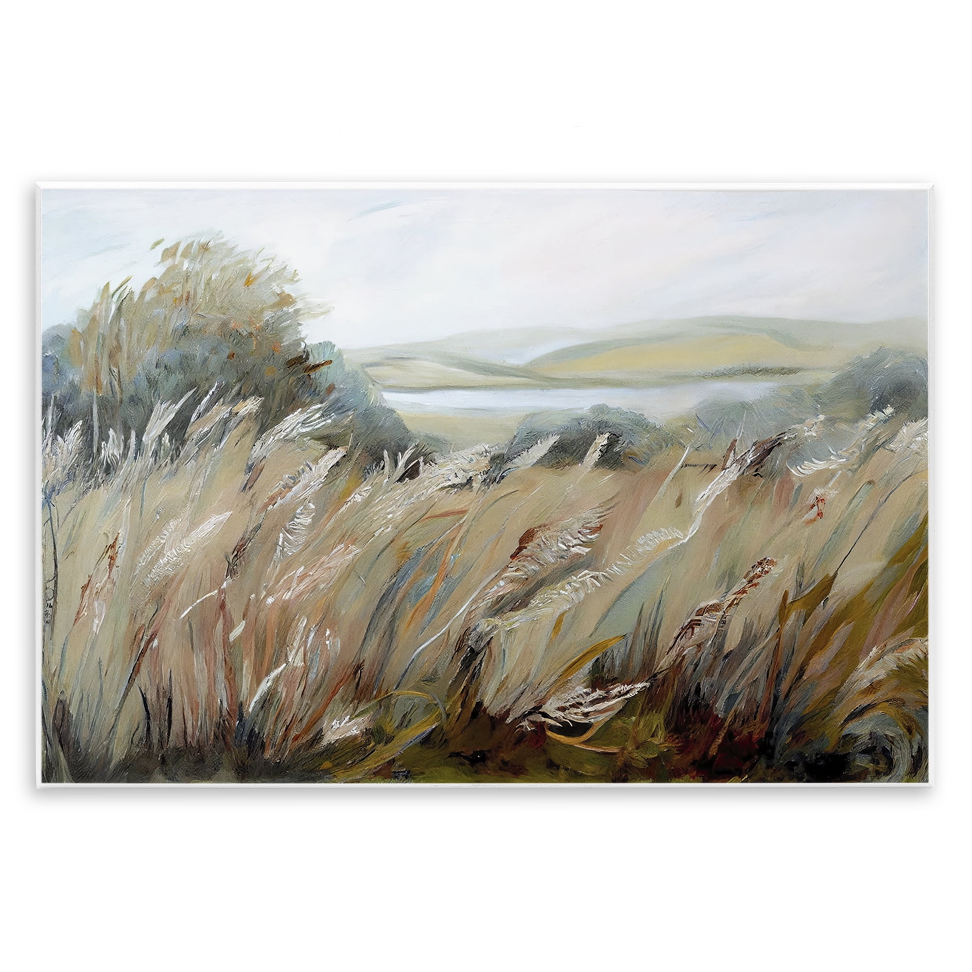 Windy Meadow Distortion Wall Plaque Art, design by Sasha