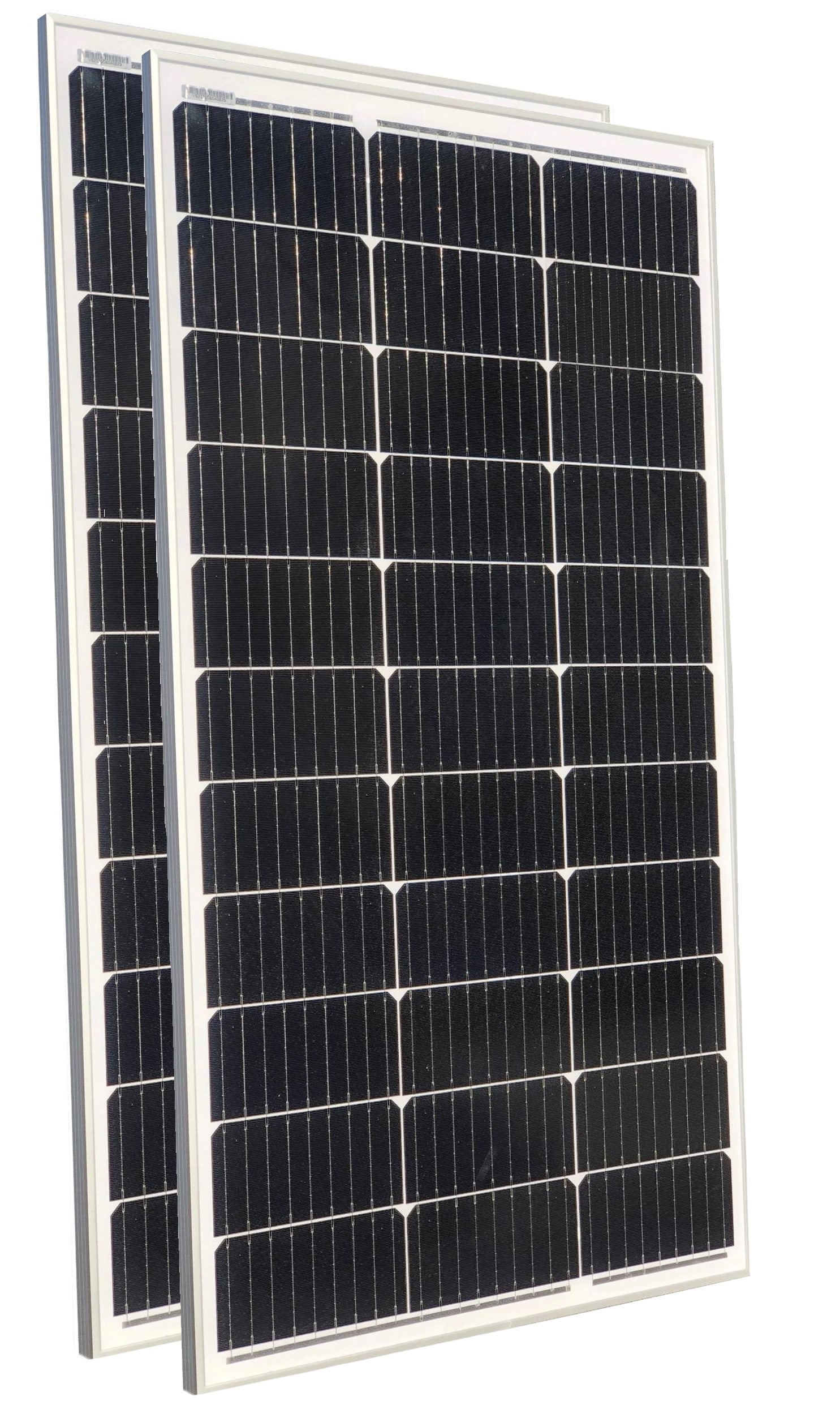 Windy Nation 100W Monocrystalline Solar Panels, 2 Piece