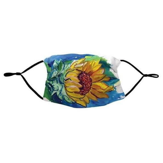 Windy Sunflower Face Mask